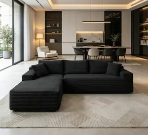 105'' Modern Modular L-Shape Cloud Sectional Sofa, Deep Seat & Chaise, No-Assembly Upholstered Couch for Living Room Indoor Furniture