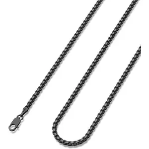Stylish 925 Sterling Silver Rope Chain Necklace for Men Women