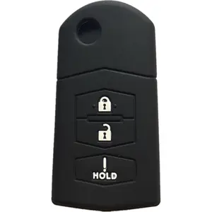 Silicone Keyless Entry Remote Control Key Fob Cover Case protector Replacement Fit For Mazda 2 3 5 6 CX-5 CX-7 CX-9 RX-8 MX-5 Miata BGBX1T478SKE125-01 662F-SKE12501 SKE12501 KPU41788