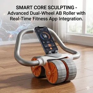 Plank Ab Roller Machine, Core Strength Trainer for Abs/Arms/Back, Professional Home Workout Gear
