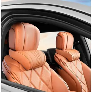 Ergonomic Car Headrest & Lumbar Support Set, Memory Cotton Neck & Back Cushions, Comfortable Driving, Adjustable Height, Soft Material