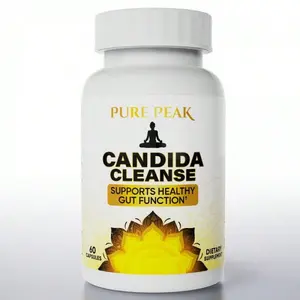 Pure Peak Candida Cleanse | 60ct Gut Health & Yeast Balance Supplement