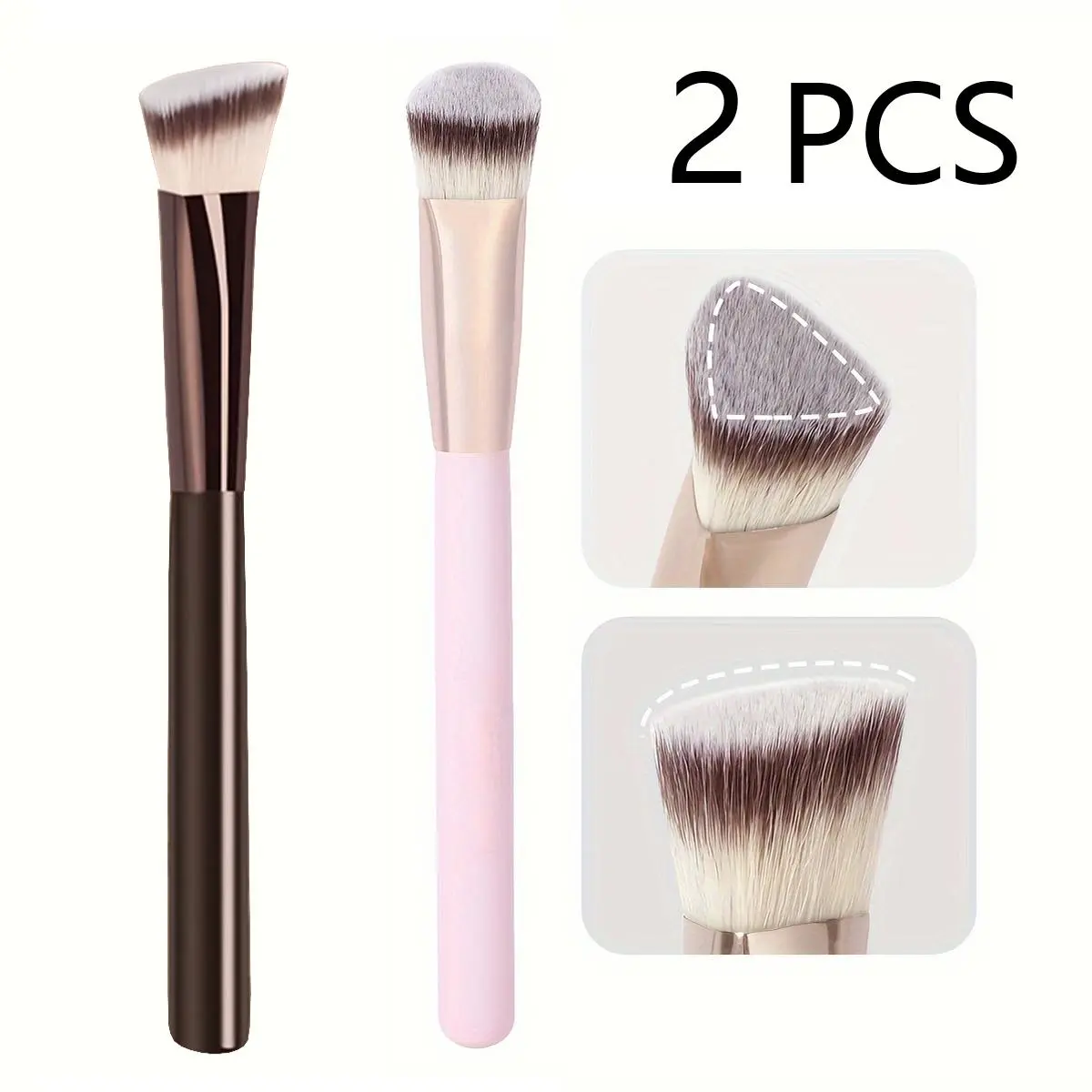 Premium Concealer Brush, Triangle Brush Head, Soft Synthetic Bristles, Fit for The Skin