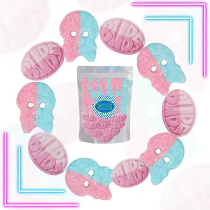Bubs Swedish Candy Lovers Mix – Imported Scandinavian Gummies & Foam Candy | Bubblegum Dizzy Skulls + Strawberry Pomegranate Ovals | Vegan, Gelatin-Free, Perfect Gift Candy, Sweet Fruity Mix in ¼ lb & ½ lb Bags Snack