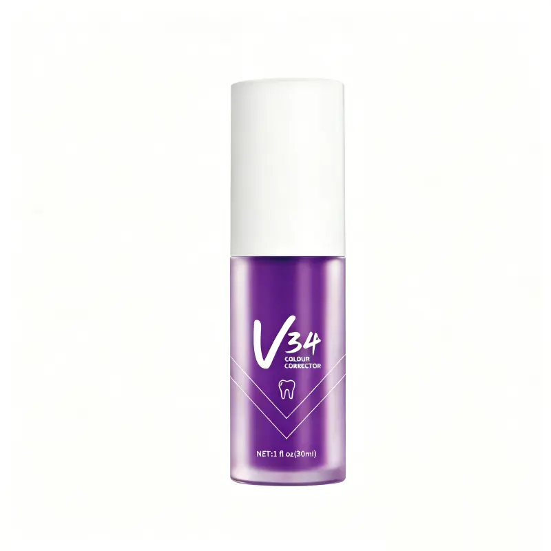 JKCK V34 Purple Toothpaste - Whitening Stain Remover Enamel Safe (Mint)