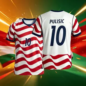 2026 United States NO.10 Pulisic Short Sleeve Soccer Jersey Fans Version Breathable