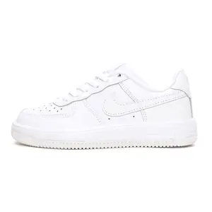Little Kid's Nike Air Force 1 Low Lace White/White-White-White (IF1673 100)