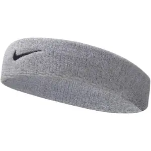 Nike Swoosh Headband, Grey Heather/Black