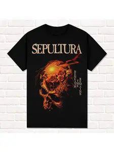 Sepultura T-Shirt Beneath The Remains 1989 Thrash Death Metal Groove Metal Summer Men's Women Top Tee Streetwear Casual