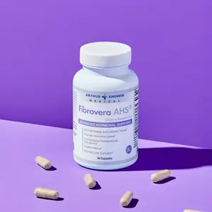 Arthur Andrew Medical Fibrovera AHS Advanced Hormonal Support 90 Capsules for Women's Health with Enzymes & Botanicals for Estrogen Balance