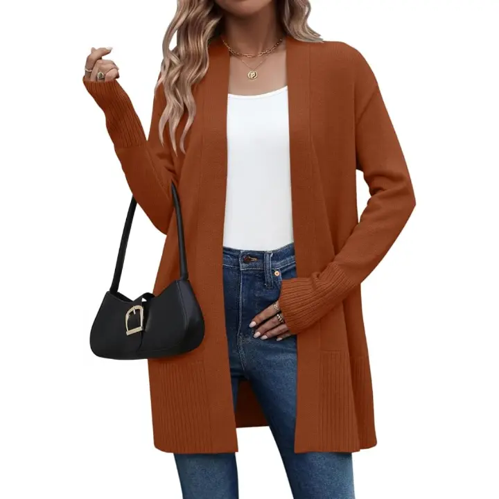 Cardigan Sweaters for Women Open Front Cardigans Long Sleeve Sweater