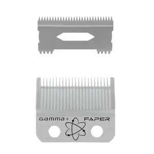 Gamma+ Replacement Fixed Stainless Steel Faper Clipper Blade with Moving Slim Tooth Cutter #GP526S