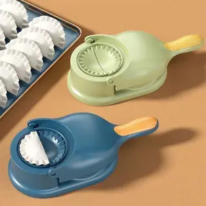 1pc Easy to use manual dumpling machine - Perfect for family gatherings and festivals, safe plastic, 2-in-1 dumpling maker Household hand-pressed dumpling wrapper machine Egg dumpling steamed dumpling mold