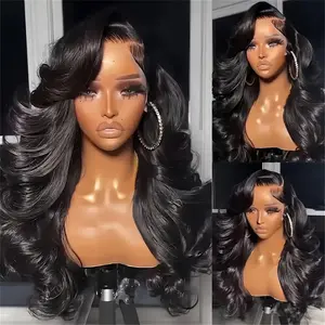2026 Fashion New Body Wave Lace Front Wigs 200 Density 13x4 HD Lace Frontal Wigs for Women Glueless Wigs Pre Plucked Black Wig for Women, Versatile Wig, Daily Wear Wig, Wig, Highdensity Wig, Premium Lace Wig, Women's Wig, Long Wig, Women's , Beauty Enthus