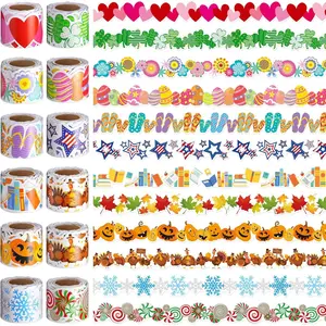 12 Rolls 394 ft Holiday Bulletin Board Borders Seasonal Bulletin Board Decorations Summer Beach Trim for School Classroom Wall Decor