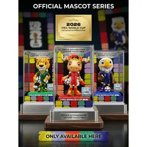 FIFA USA Canada Mexico World Cup 2026 Soccer Mascot Toys Collectible Figure Set Maple Canada Clutch USA Zayu Mexico Durable Figures