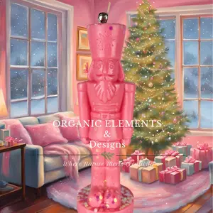 Pinkmas Christmas Nutcracker Pillar candle Freshener