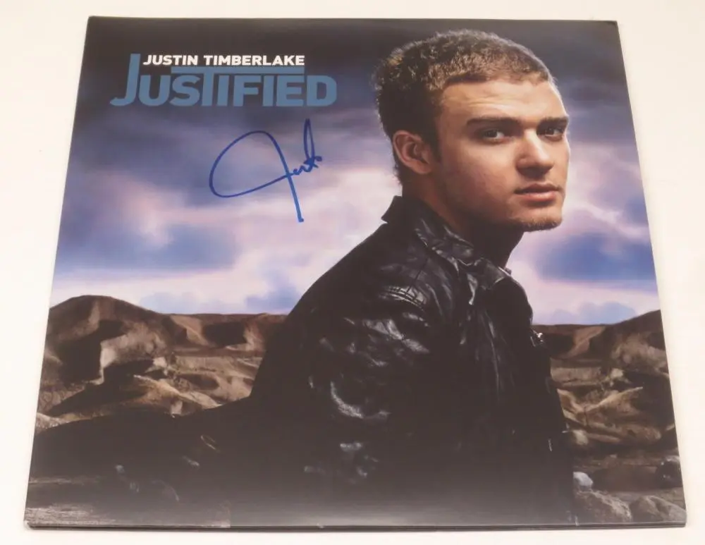 Justin Timberlake Authentic Autographed Vinyl Record
