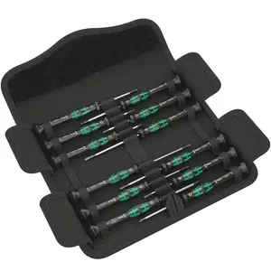 Wera 0507367500 12Pc Kraftform Micro Precision Screwdriver Set TORX Phillips Hex