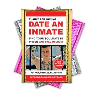 The Funniest Prank Mail to Embarrass your Friends, Date Inmate Practical Joke Gag gets sent Directly to your Victims! 100% Anonymously!