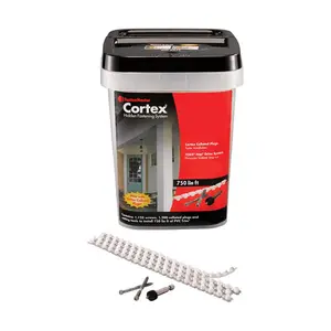 212 MAIN Cortex #20 x 2.75 in. Torx TTAP Star Head Smooth Carbon Steel Outdoor Trim Screws & Plugs Kit with Driver Bit - 375 Per Box, Shear Strength