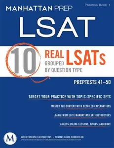 USED-10 Real LSATs Grouped by Question Type by Manhattan Prep (Paperback)