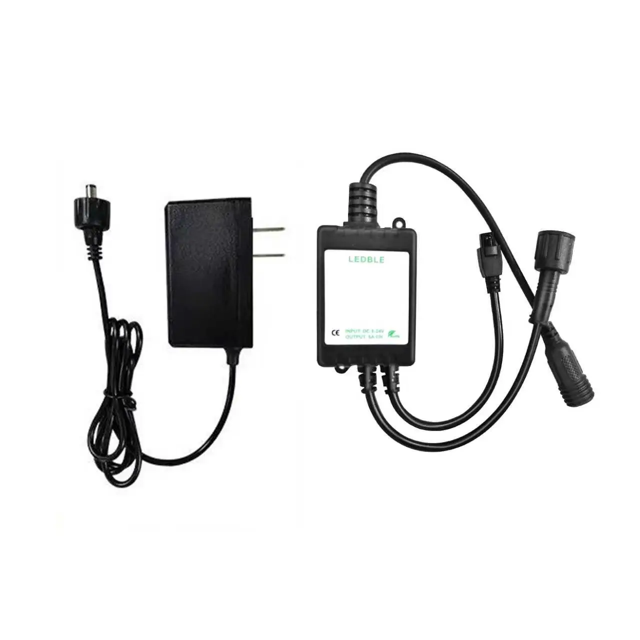 LED Eave Light Single thread three needles Controller and Power Adapter Kit, Replacement Controller for 50FT-200FT Outdoor RGB Eave Lights
