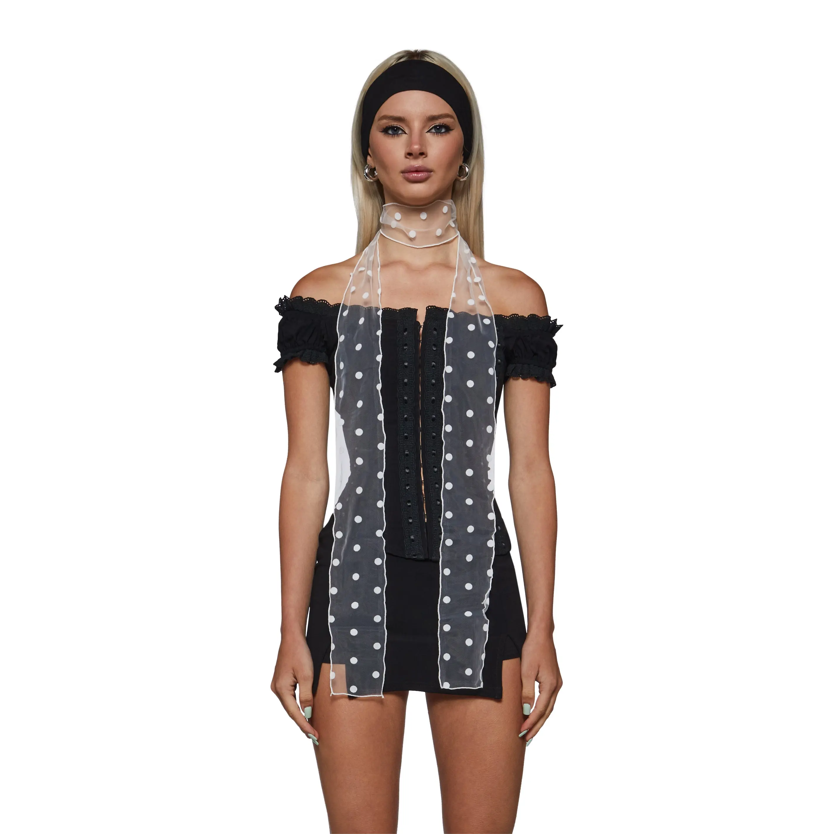 Dot Your Eyes Sheer Scarf