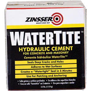 Zinsser 5074 Watertite Hydraulic Cement, 2.5 lbs, Cement-Type Multipurpose Adhesives for Home Improvement, Building Supplies, Roofing & Flooring