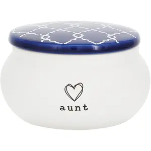 Aunt 3.5" Ceramic Keepsake Box