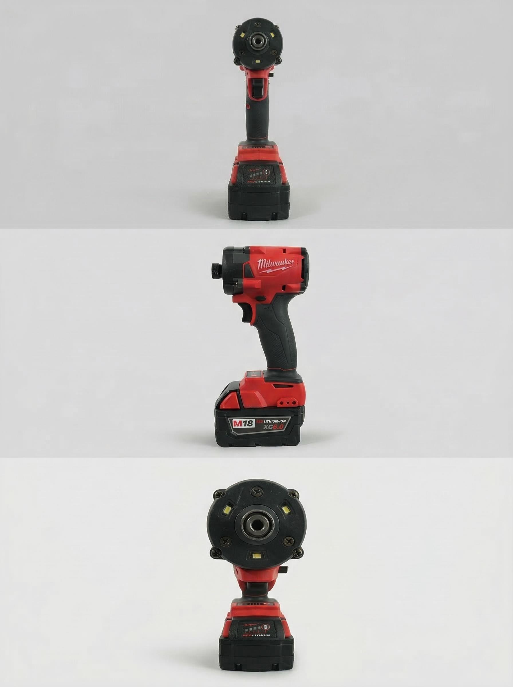 Milwaukee M18 FID3 18V 1/4 Inch Impact Driver Electric Screwdriver Tool Suitable for Construction and Equipment Installation 300Nm High Torque Four-Mode Adjustment Compact and Portable Design