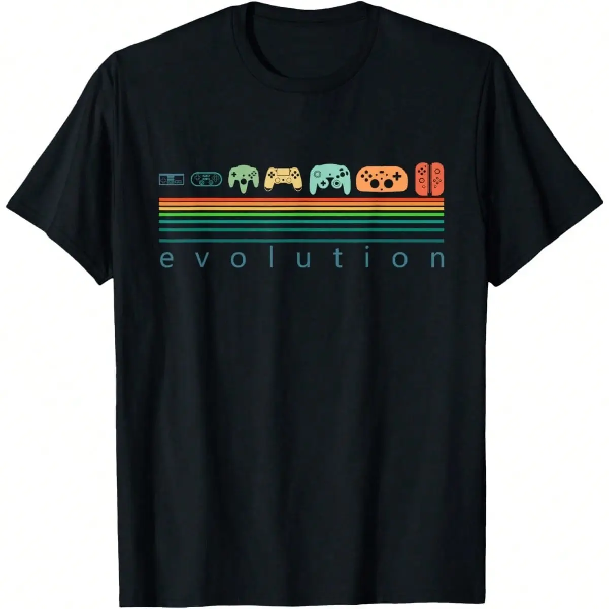 1Pcs Funny Retro Game Controller Graphic T-Shirt For Men Women Gamer Tees Gift Round Neck Short Sleeved T Shirts Tops Me