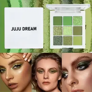 Juju Dream Avocado Halloween Makeup Shimmering Eyeshadow Palette, 9 Colors, Matte and Shimmer, Waterproof, Sweatproof, Perfect Gift