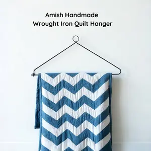 Wrought Iron Quilt Hanger for Wall - Quilt Display Rack | Wall Hanger for Blankets, Tapestries, Sewing & Textile Art Decor