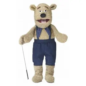 Silly Teddy Bear Puppet, with Arm Rod (28")