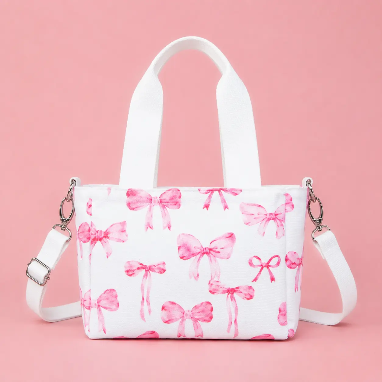 Mini Tote Bag - Pink Ribbon