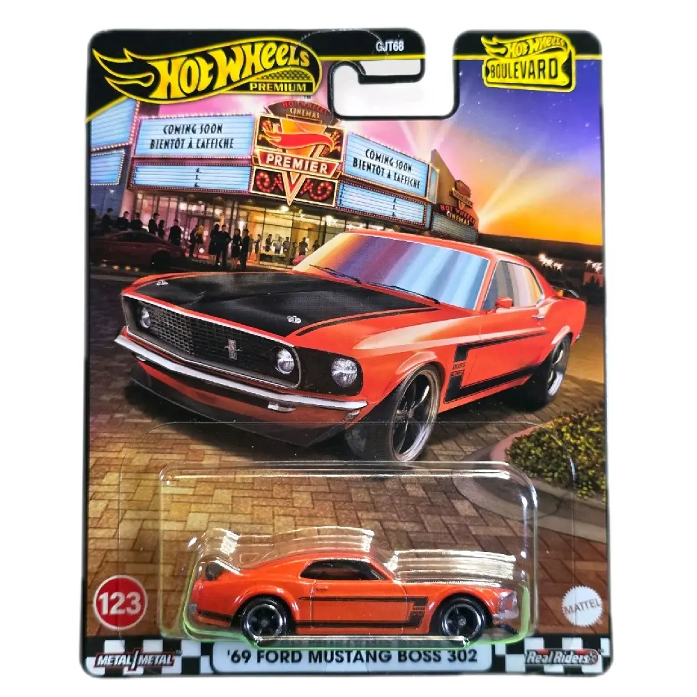 Hot Wheels Premium Car Culture – BOULEVARD Series – '69 Ford Mustang Boss 302 (123)