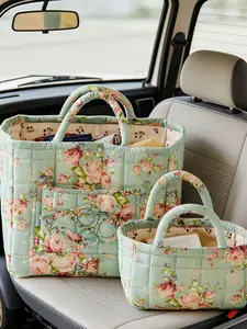 Car Interior Storage Basket, Clothing Book Work Supplies Home Organizer Bag, Space Saving Multi-Purpose Travel Car Accessory