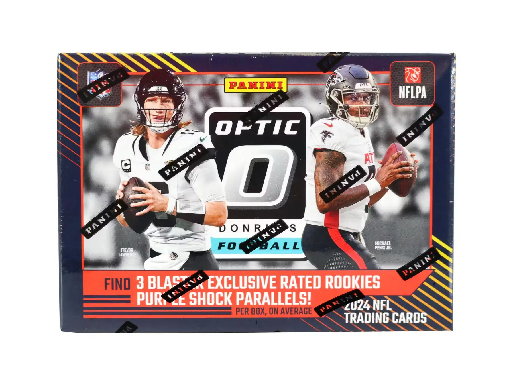 2024 Donruss Optic Football Blaster Box - 6 Pack, 24 Cards Per Box, Find 3 Blaster Exclusive Rated Rookie Pink Parallel Cards