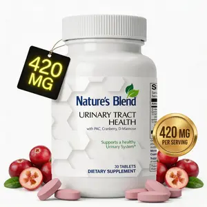 Nature’s Blend Women’s Urinary Tract Support – 420mg D-Mannose & Cranberry, Fast UTI Defense, Sugar-Free, Gluten-Free (30ct) | Mother’s Day Gift