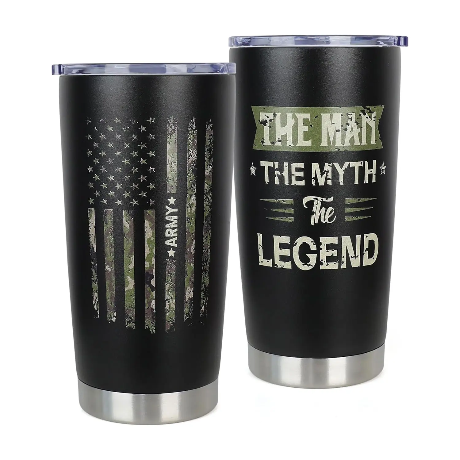 Army Gifts for Men, Veterans Day Gifts Ideas, Military Gift for Men Fathers Day Retirement Soldiers Dad Gift, Miltary Present for Boyfriend Army Tumbler