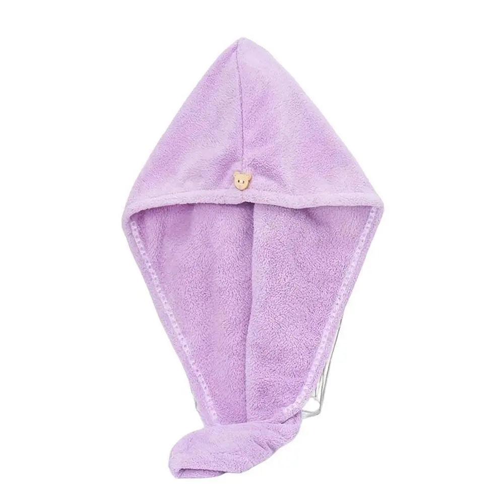 Cute Cartoon Cat Design Hair Drying Towel Wrap, 1 Count Absorbent Microfiber Hair Cap, Fast Drying Lightweight Hair Towel for Women & Girls, Hair Turban Towel, Quick Drying Towel