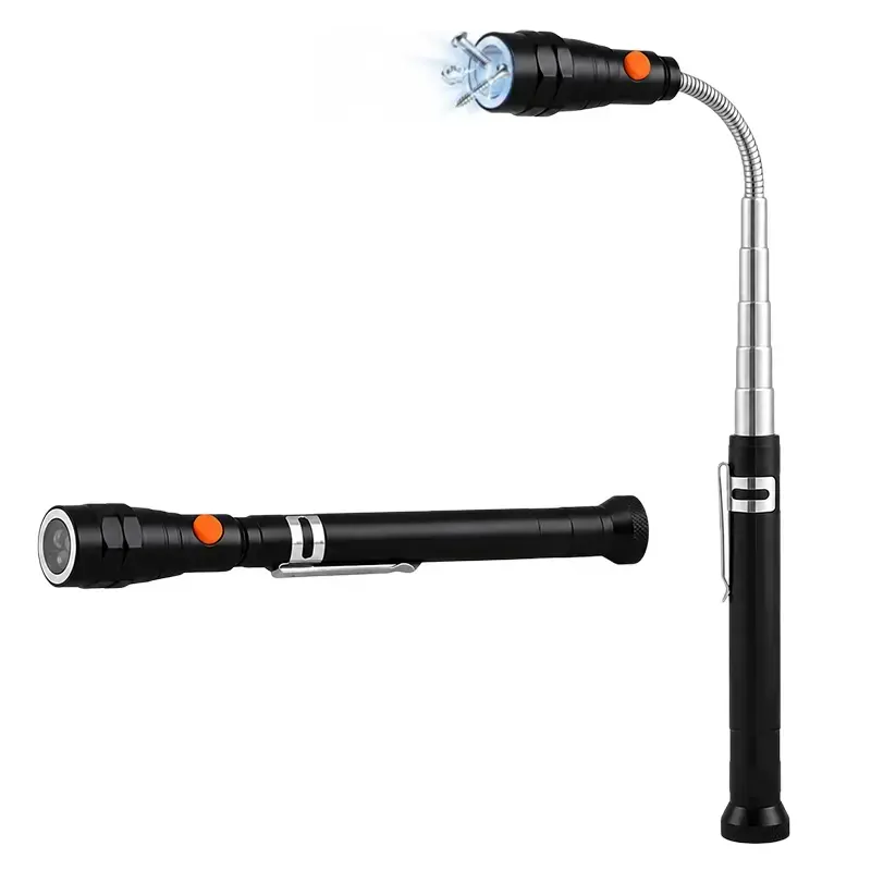 Extendable Magnetic Pickup Tools - Telescoping Magnet with LED Flashlight Gifts for Men, Fathers Day Mens Gifts from Daughter Son, Birthday Gifts for Men Dad Him,car accessories