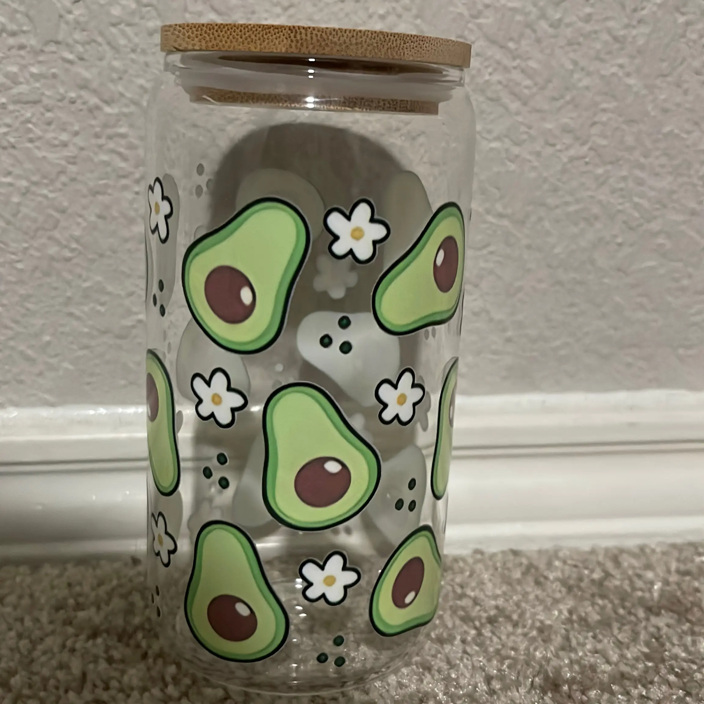 Avocado, drink ware  glass cup