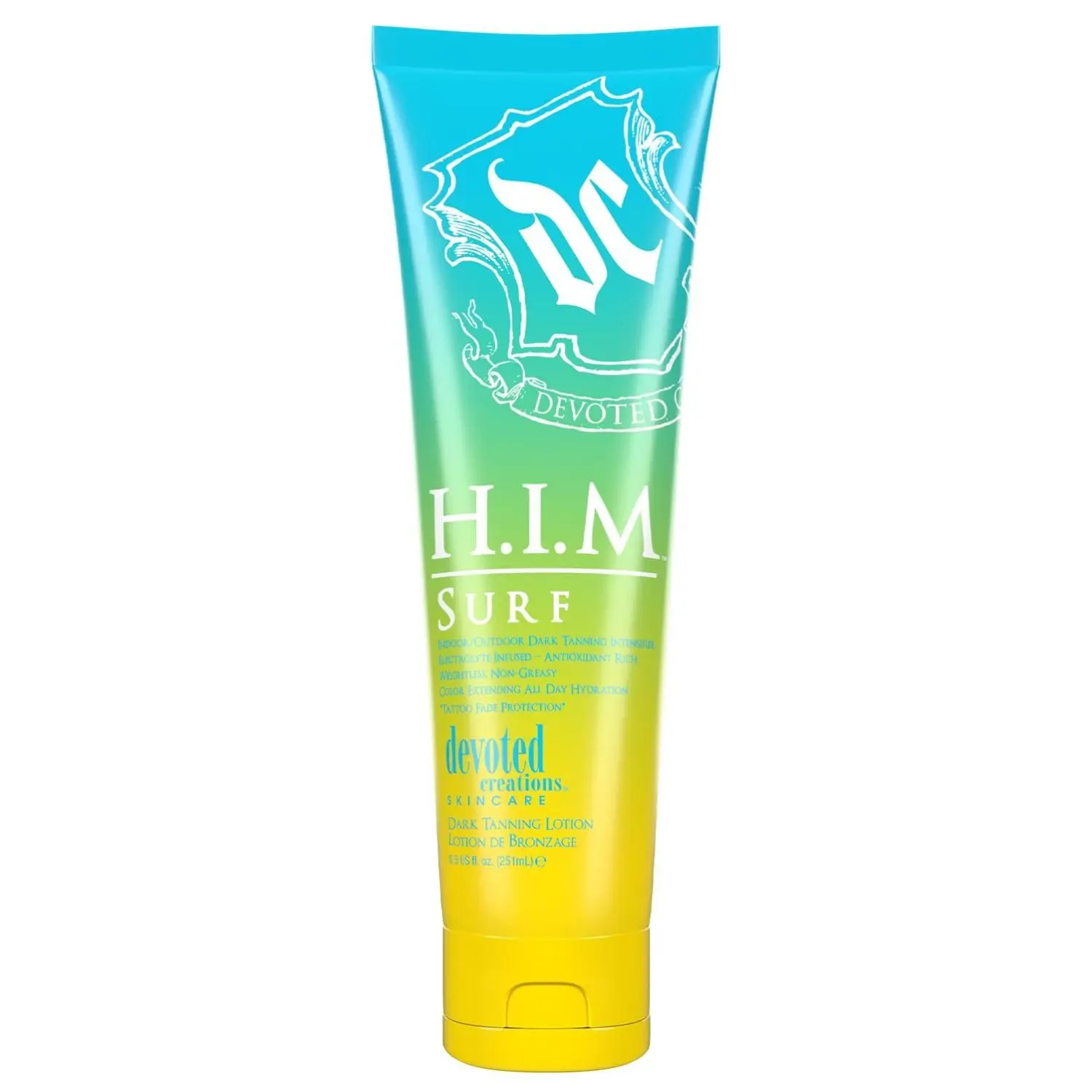 Devoted Creations HIM Surf - Electrolyte Infused Color Extending All Day Hydration Indoor/Outdoor Dark Tanning Intensifier
