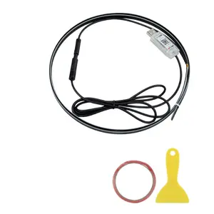 Car ambient light with colorful effects, modified LED acrylic center console USB plug-and-play decorative light with 256 colors