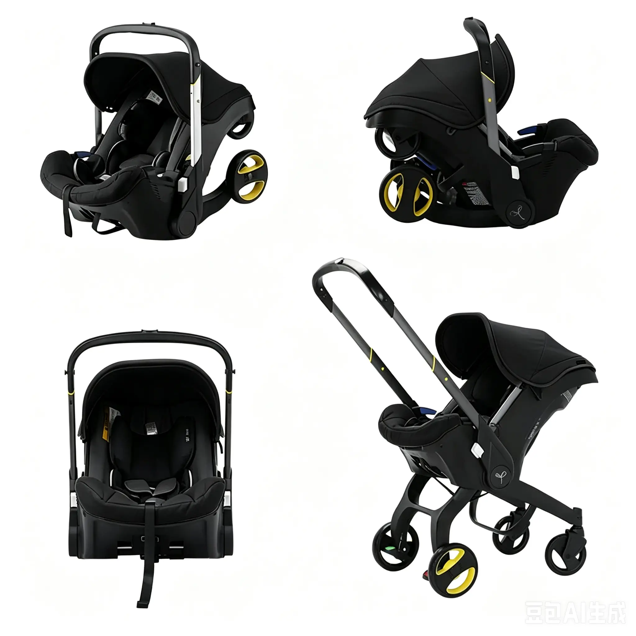 Infant Seat to Stroller in Seconds for Newborn Trolley Buggy Carriage Portable Travel System Without Latch Base and Chest Clip