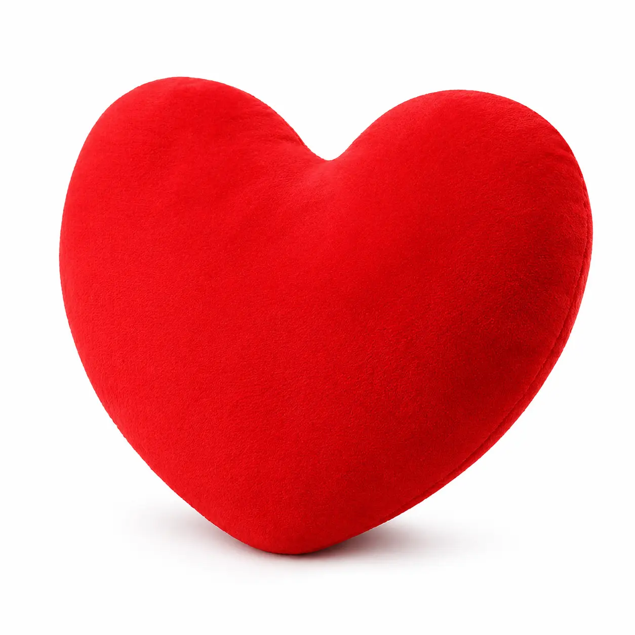 EVOLIVE Heart Shaped Standard Pillow, 15x17 in Soft Micromink Throw Pillow, Romantic Love Gift for Valentine’s Day, Bedroom & Living Room Decor Plush Indoor Cushion
