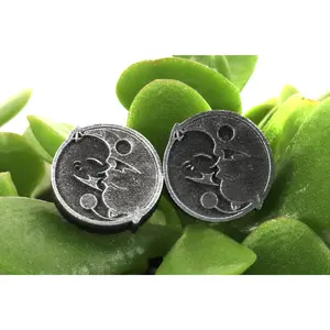 Moogle Yin & Yang Earrings Pair - Final Fantasy