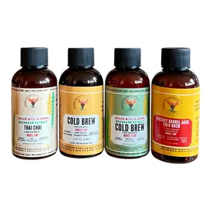 2oz Travel Cold Brew & Thai Chai Tea Concentrated Set of 4